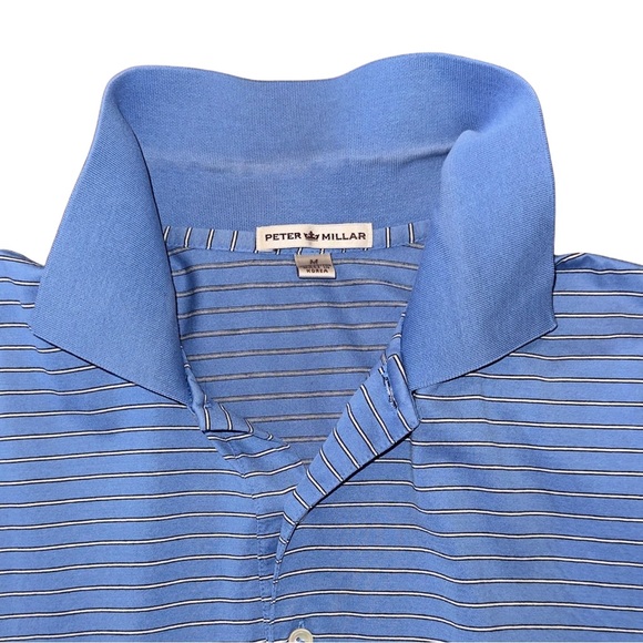 Peter Millar Striped Collar Polo Shirt - Picture 5 of 15